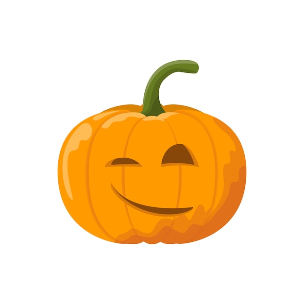 Abóbora de halloween dos desenhos animados com sorriso