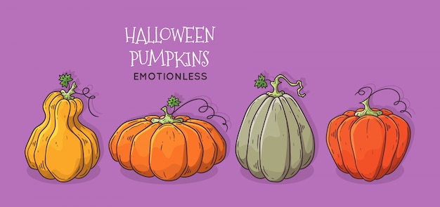 Abóbora de Halloween realista.