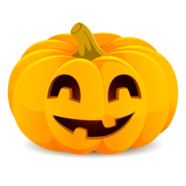 Cara assustadora de halloween tamanho grande de sorriso emoji amarelo