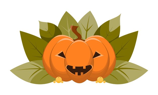 cara assustadora de ilustração vetorial premium de abóbora de halloween  11439813 Vetor no Vecteezy