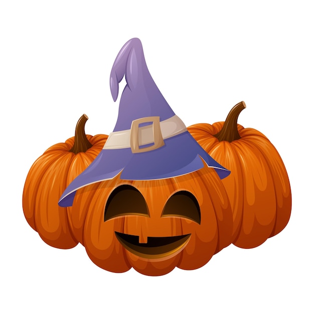 Halloween assustador abóbora em estilo simples conceito de desenho animado  de férias 3489356 Vetor no Vecteezy