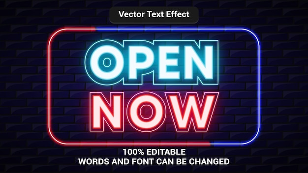 Abra agora efeito de texto editável em 3d com estilo de brilho