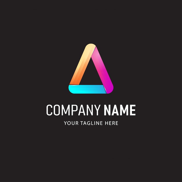Absract colorido logotipo design ilustração