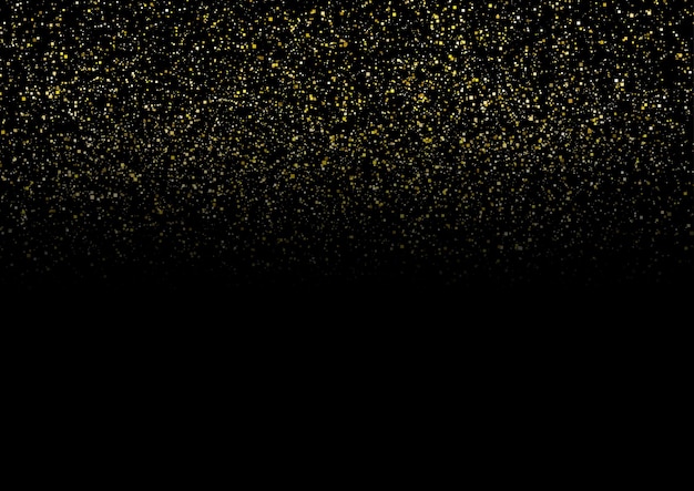 Vetor abstração de partículas de poeira brilhantes douradas design gráfico fundo de confete de mosaico espumante ilustração vetorial