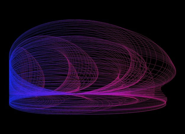 Abstração desenhada com linhas Desenhos harmonógrafos Arte contemporânea Elemento geométrico abstrato