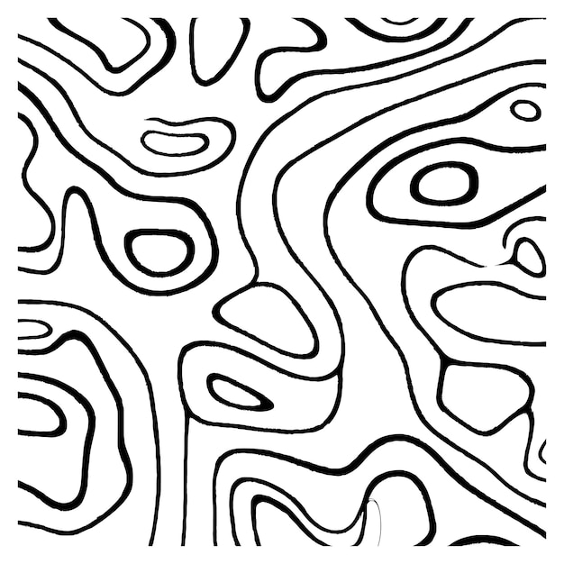 Abstracções fluidas Arte de silhueta vetorial