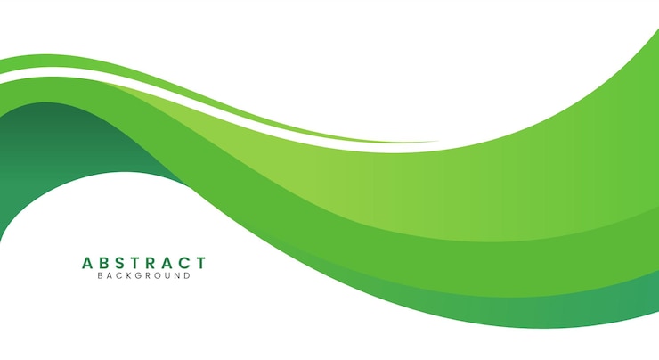 Vetor abstract background green wave