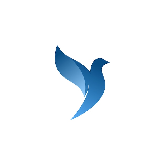 Abstract Bird Logo design modelo vetorial Creative Dove Logotype conceito de ícone de tecnologia de negócios s