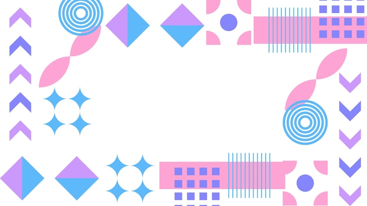 Vetor abstract geometric pattern background with colorful memphis shapes ideal para fundos projetos de arte e conceitos de design moderno cover banner presentation