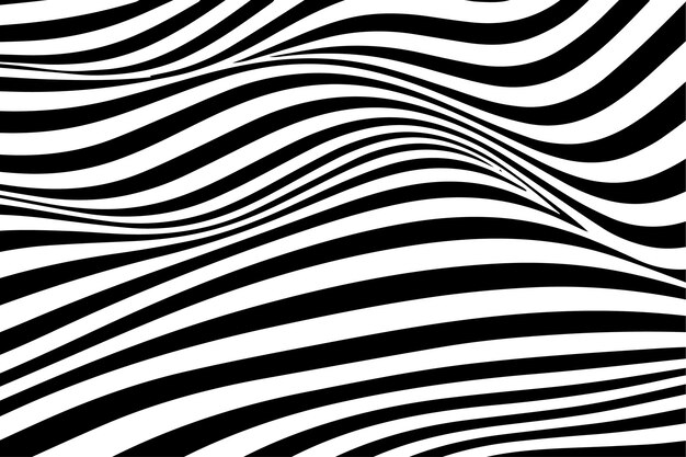 Abstract Geometric Wavy Line Background (Fondo de linha ondulada geométrica)