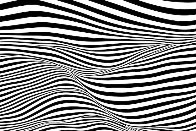 Vetor abstract geometric wavy line background (fondo de linha ondulada geométrica)