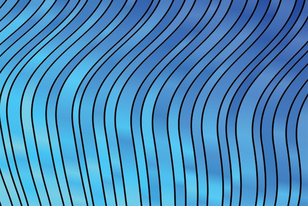 Abstract Geometric Wavy Line Background (Fondo de linha ondulada geométrica)