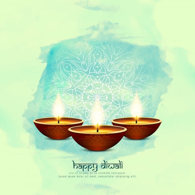 Abstract happy diwali beautiful background