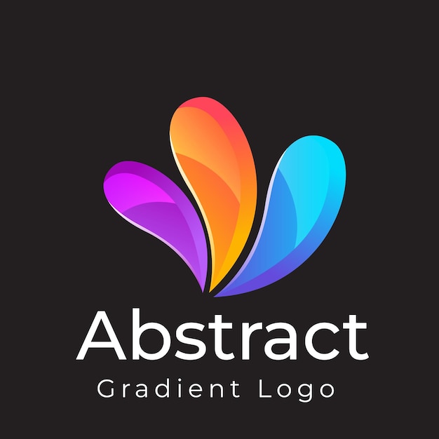 Abstract linear plus path cross human gradient logo icon design moderna ilustração de estilo minimalista M