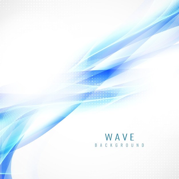 Abstract stylish blue wave design background