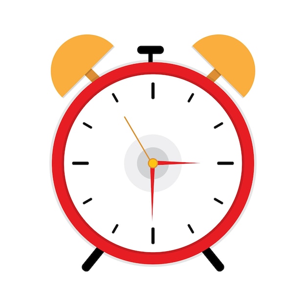 Abstract Vector Beautiful Alarm Clock Icon Design Template (Template de projeto de ícone de despertador)