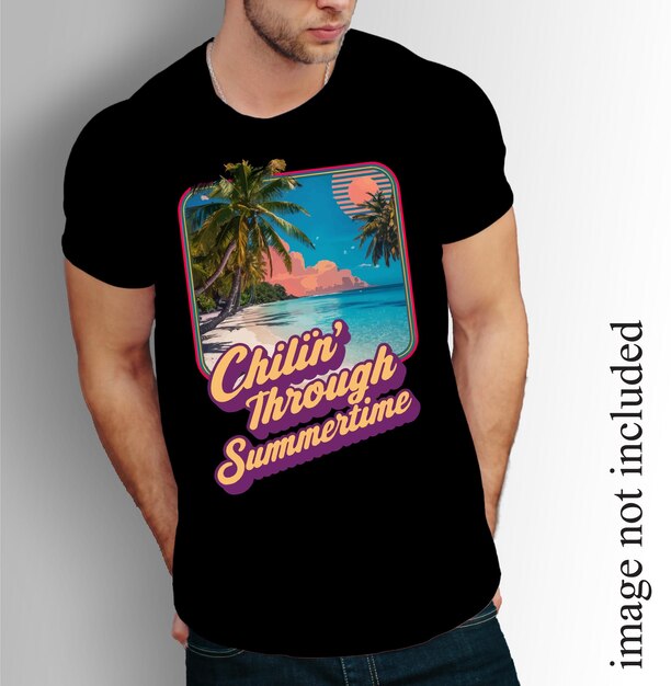 Abstract vector colorfut e design de camiseta de verão à moda para homens e mulheres