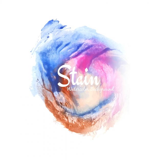 Abstract watercolor stain design background