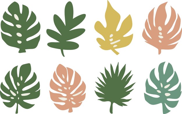 Abstracto de folhas clipart vetorial Ilustração de primavera