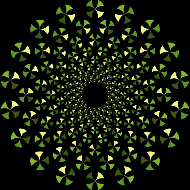 Abstracto Formas de padrões de flores ornamentais
