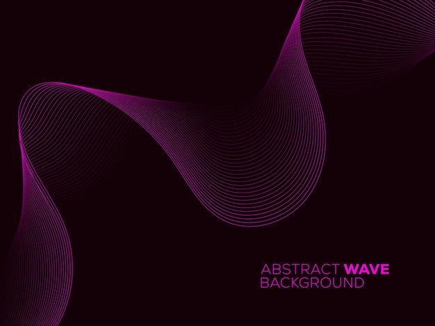 Abstracto fundo de onda roxa