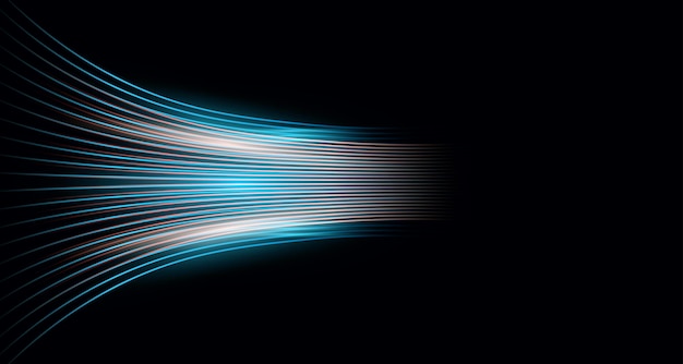Vetor abstracto ilustração de fundo de alta velocidade renderização de luz da tecnologia digital