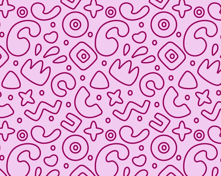 Vetor abstracto padrão rosa elementos geométricos em fundo rosa ilustração vetorial