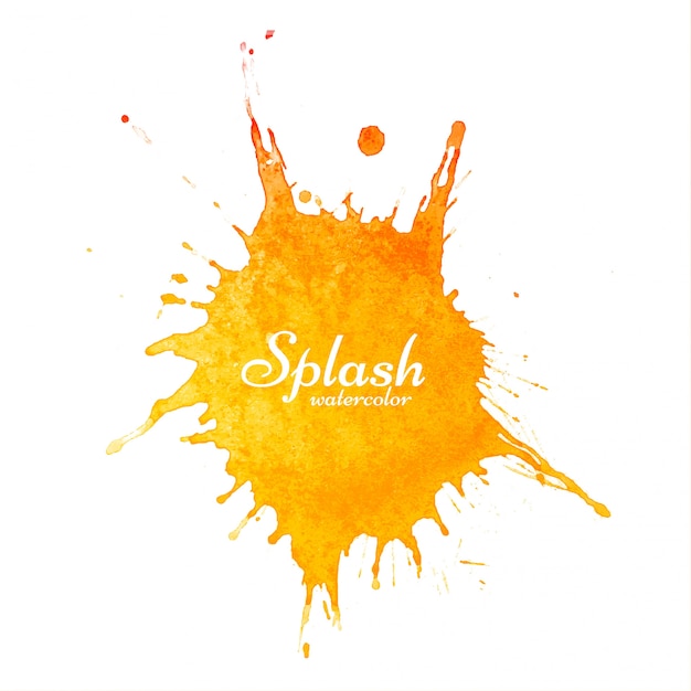 Abstrato amarelo aquarela splash