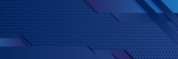 Abstrato azul escuro metálico carbono neutro sobreposição leve design de malha hexagonal de luxo moderno fundo de tecnologia futurista game tech wide banner vector illustration