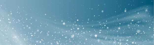 Abstrato azul inverno Natal. Pó PNG Tempestade de férias de inverno com vento e flocos de neve