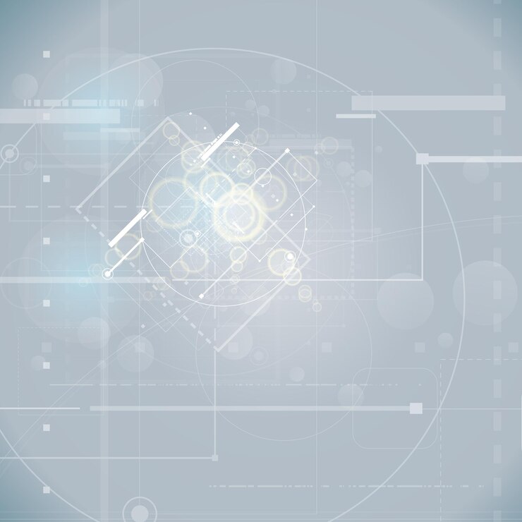 Vetor abstrato base de tecnologia com vários elementos tecnológicos ilustração vetorial