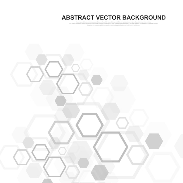 Abstrato base hexagonal fundo de tecnologia futurista em estilo de ciência gráfico hex backgrou ...