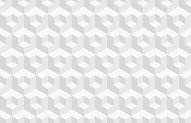 Abstrato cinza padrão geométrico 3d sem costura fundo moderno de ilusão de ótica isométrica