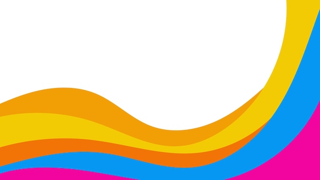 Abstrato colorido de ondas de cor modelo para capa de folheto ou banner