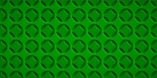 Abstrato com buracos de círculo em cores verdes
