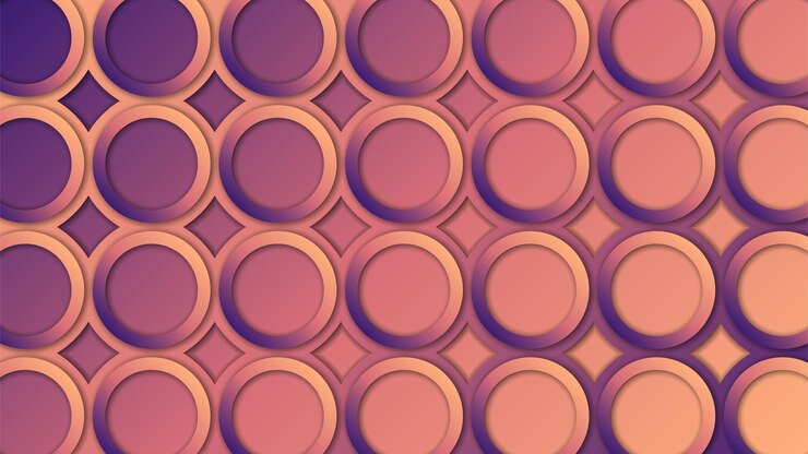 Vetor abstrato com círculos ilustração em vetor cores rosa e roxas ilustração em vetor