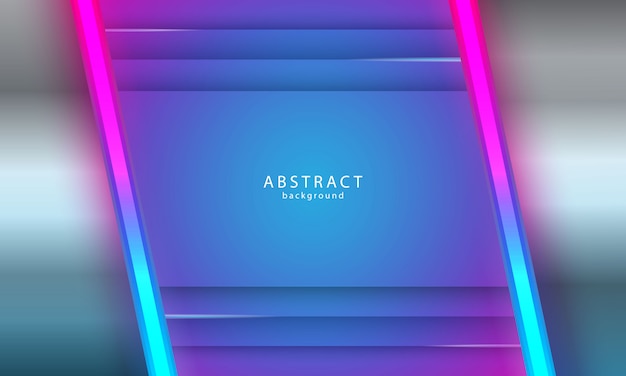 Vetor abstrato com estilo de luz de neon