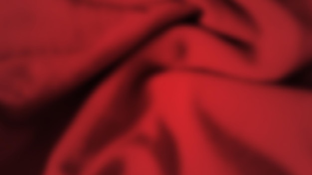 Vetor abstrato com pano amassado. textura de seda realista vermelha escura com espaço vazio. ilustração vetorial