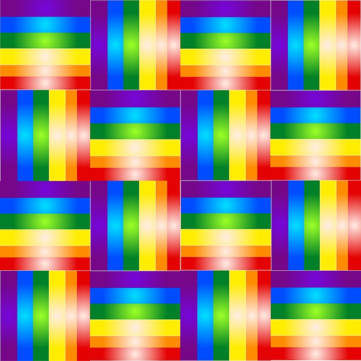 Vetor abstrato de fundo padrão vetorial para símbolo de sinal de diversidade lgbt