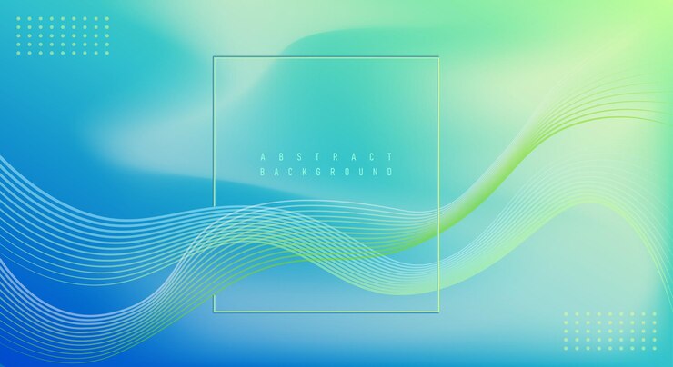 Abstrato de linha ondulada com cor gradiente
