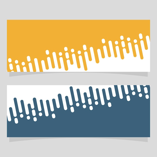 Abstrato de linhas arredondadas em duas opções de cores.