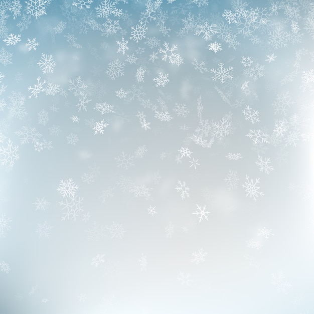 Abstrato de Natal com flocos de neve.