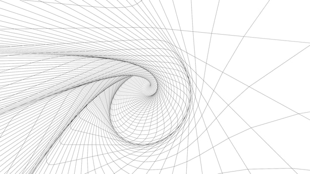 Abstrato de partículas brilhantes brilhantes e caminhos. ilustração vetorial