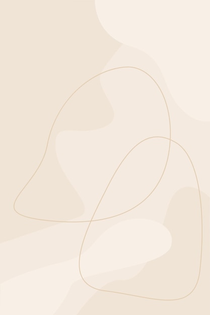 Abstrato doodle bege artesanal simples vetor vintage tons naturais suaves colorido padrão de fundo