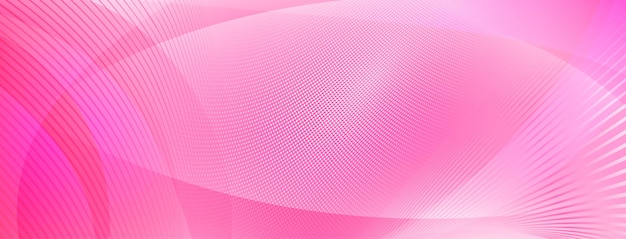 Abstrato feito de curvas e pontos de meio-tom em cores rosa