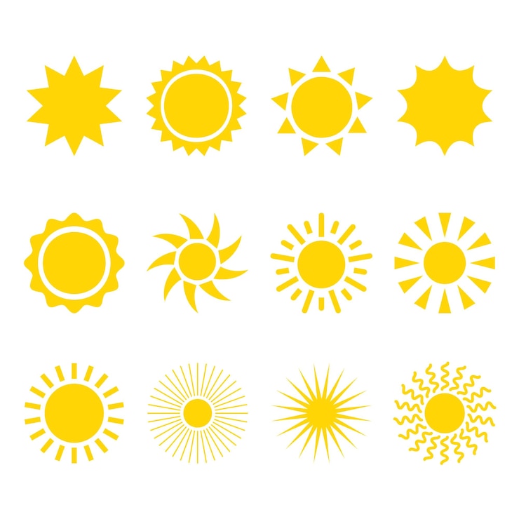 Vetor abstrato fundo amarelo sunburst