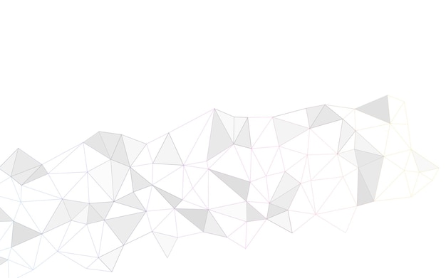 Abstrato geométrico com pontos e linhas conectados Estrutura molecular e comunicação Fundo de tecnologia digital e conexão de rede Ilustração vetorial EPS10 para design de negócios
