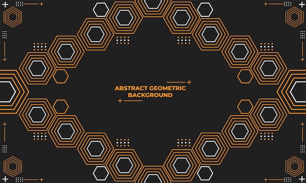 Vetor abstrato geométrico hexagonal