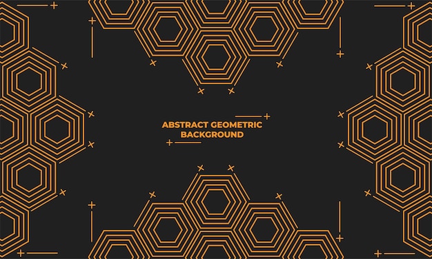 Vetor abstrato geométrico hexagonal