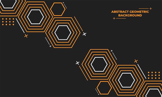 Abstrato geométrico hexagonal